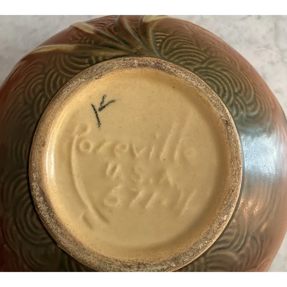 Roseville Pottery Bowl USA Zephyr Lily Jardiniere Bowl Excellent Condition